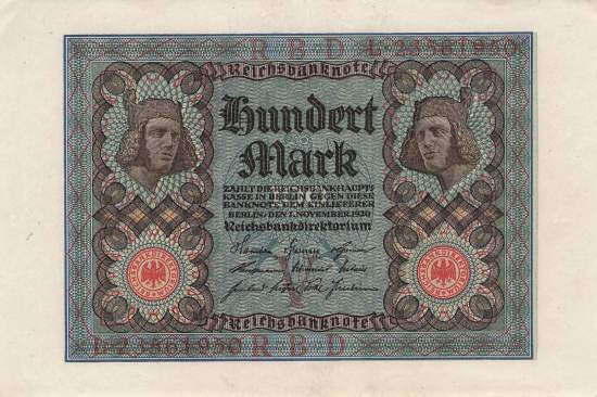 100 Mark 1920 ro.67b VL